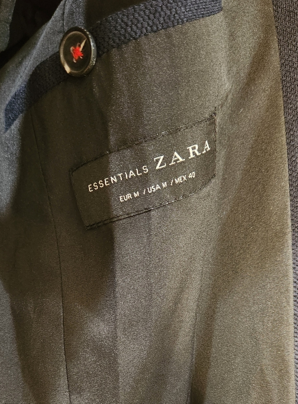 ZARA Daily Outfit Blazer – Men’s Medium – Navy – Stretch Tailored Jacket - Picture 7 of 7